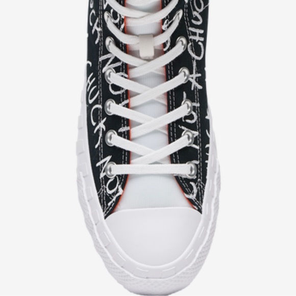 CONVERSE BLACK/WHITE MEN CANVAS NOT A CHUCK HIGH TOP BASKETBALL SNEAKERS NEW - Picture 12 of 14